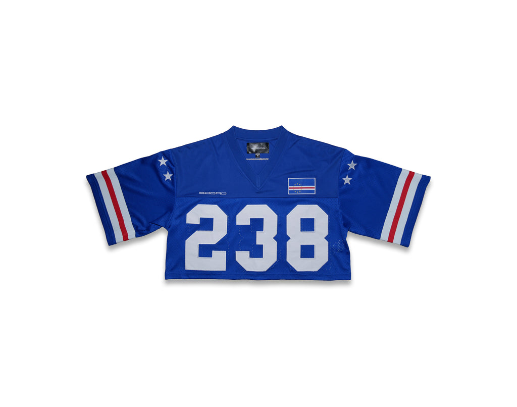 CROP TOP BLUE JERSEY