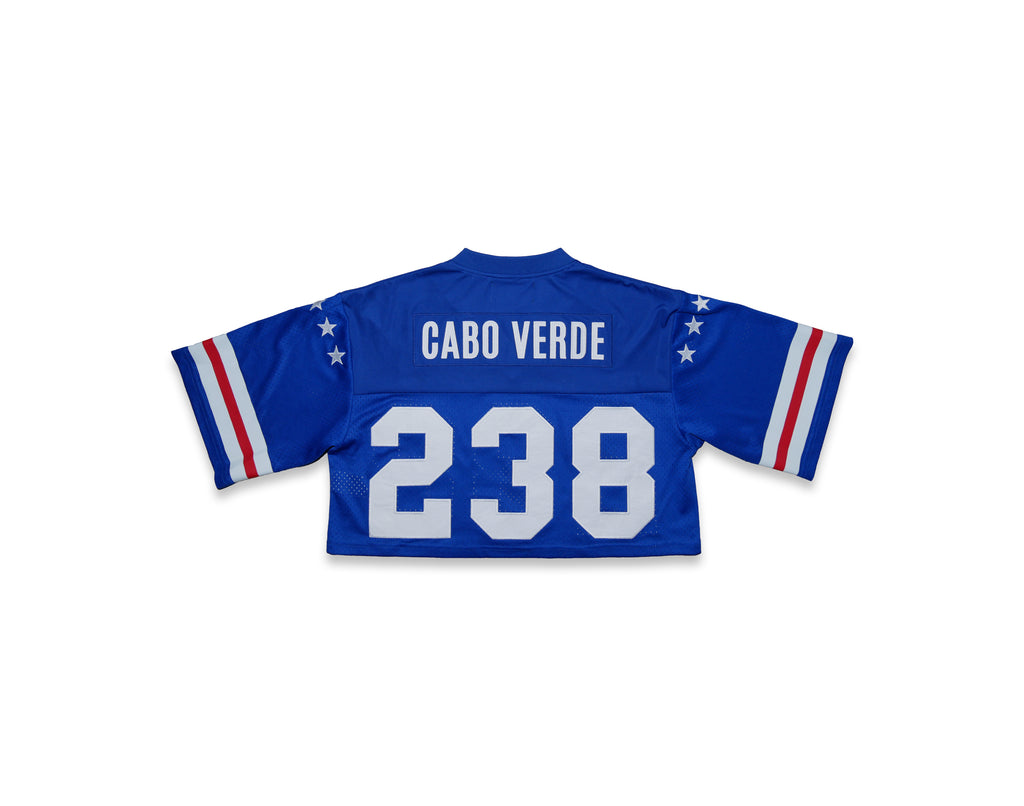CROP TOP BLUE JERSEY